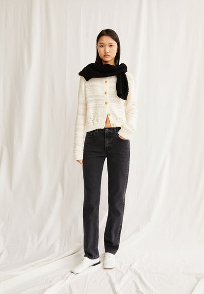 CARENAA MID STRAIGHT JEANS | EBONY | CUTS