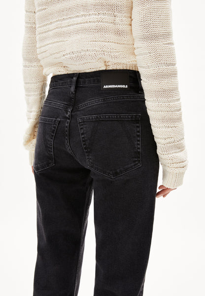 CARENAA MID STRAIGHT JEANS | EBONY | CUTS