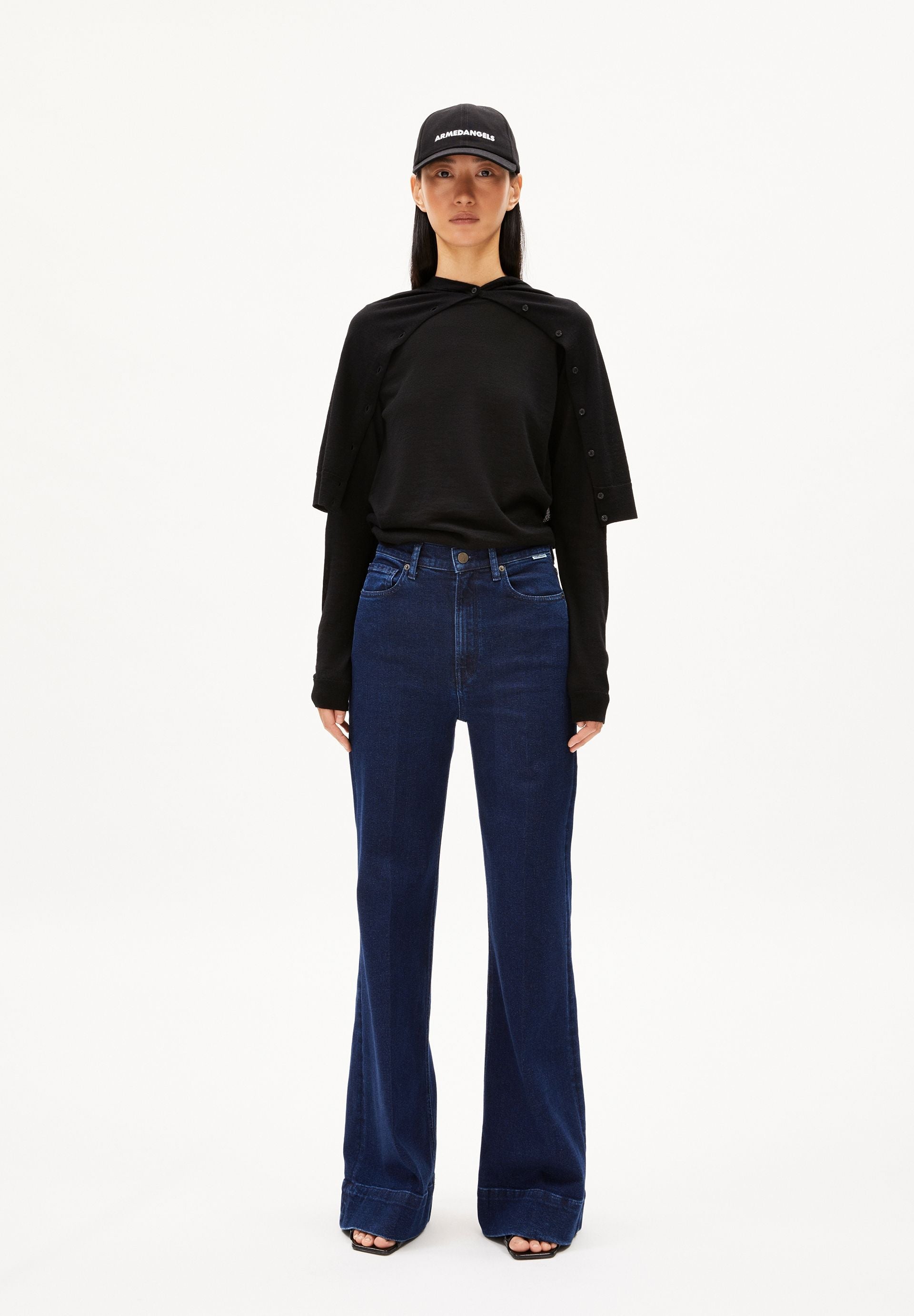MURLIAA HIGH WAIST WIDE JEANS | POLAR | CUTS