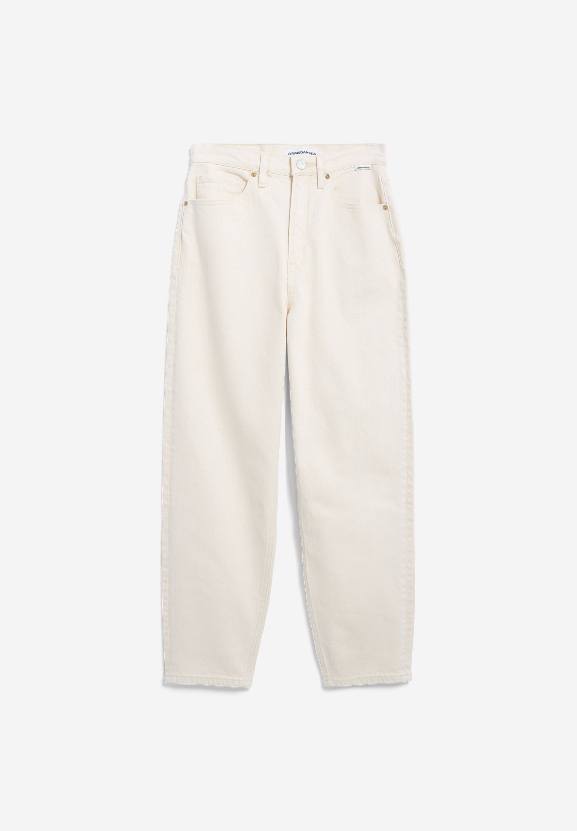 MAIRAA HIGH WAIST MOM JEANS | UNDYED | CUTS