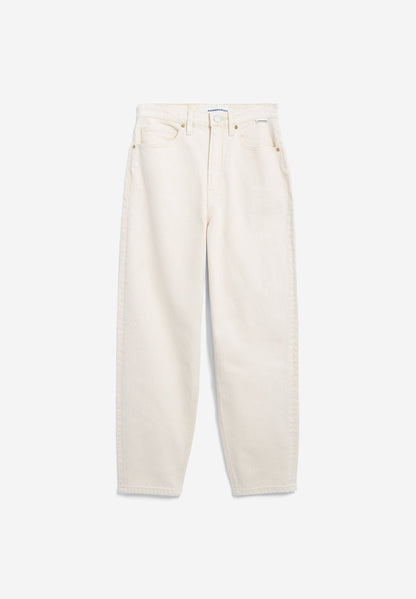 MAIRAA HIGH WAIST MOM JEANS | UNDYED | CUTS