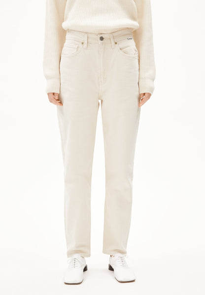 MAIRAA HIGH WAIST MOM JEANS | UNDYED | CUTS