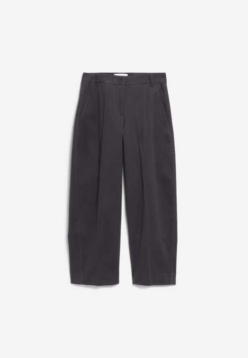 BARREL LEG TWILL PANTS | DARK STEEL | CUTS