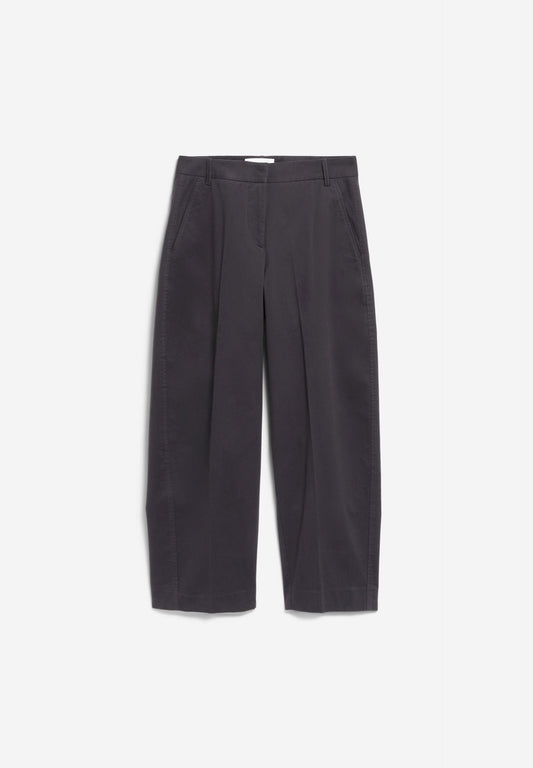 BARREL LEG TWILL PANTS | DARK STEEL | CUTS