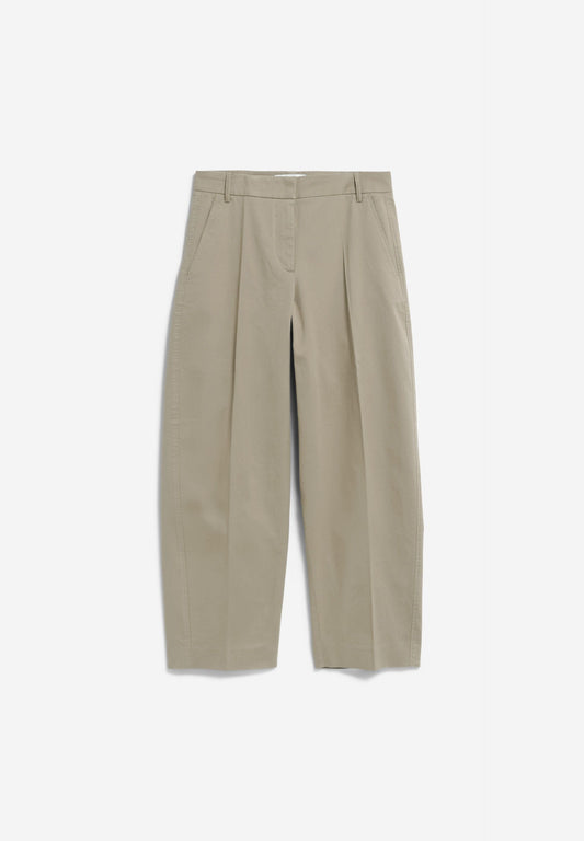 BARREL LEG TWILL PANTS | LIGHT SAGE | CUTS