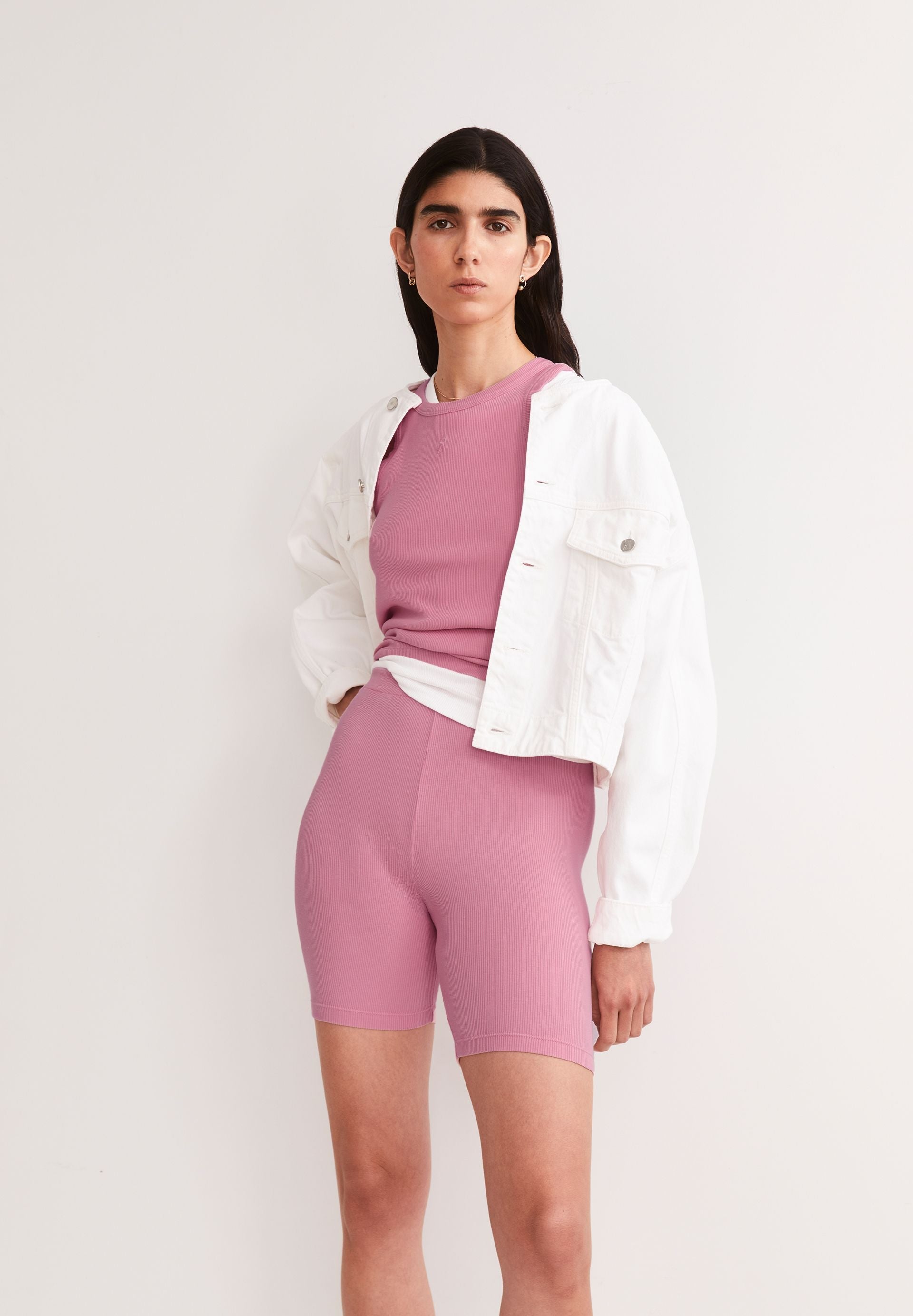 GMT DYE RIBBED SHORTS | WASHED BERRY | CUTS