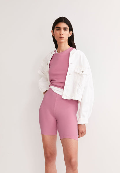 GMT DYE RIBBED SHORTS | WASHED BERRY | CUTS