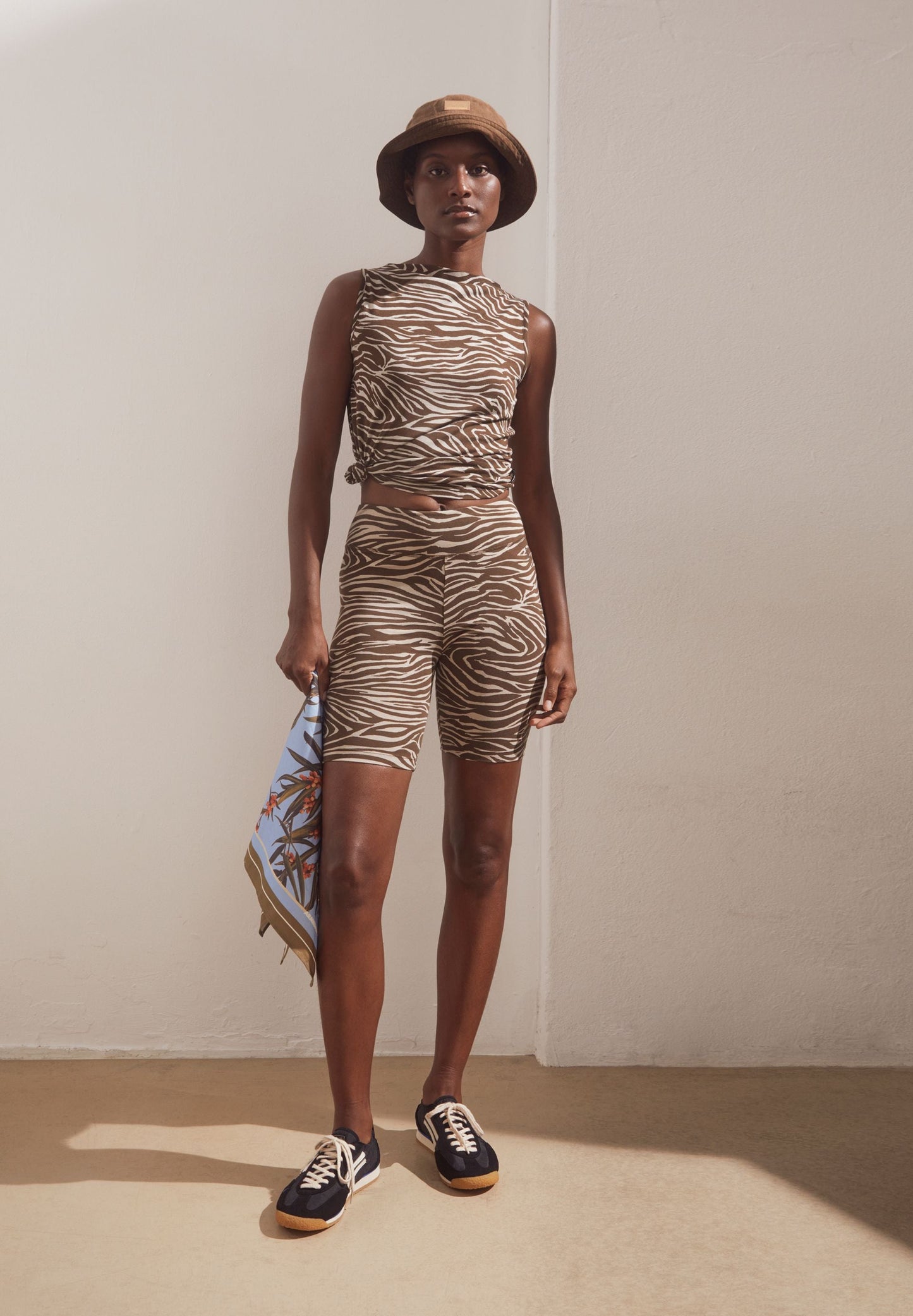NEDAA ZEBRA PRINT SHORTS | SANDSTONE | CUTS