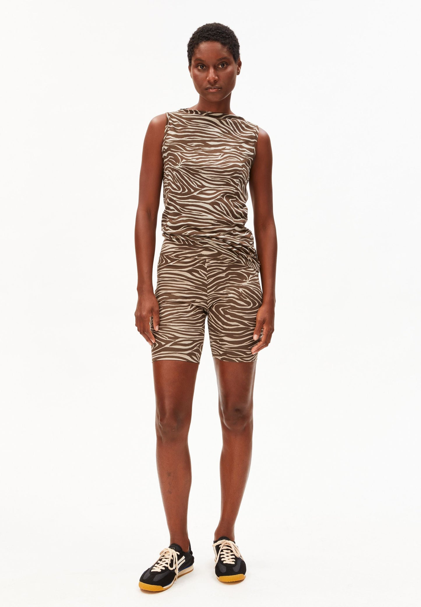 NEDAA ZEBRA PRINT SHORTS | SANDSTONE | CUTS