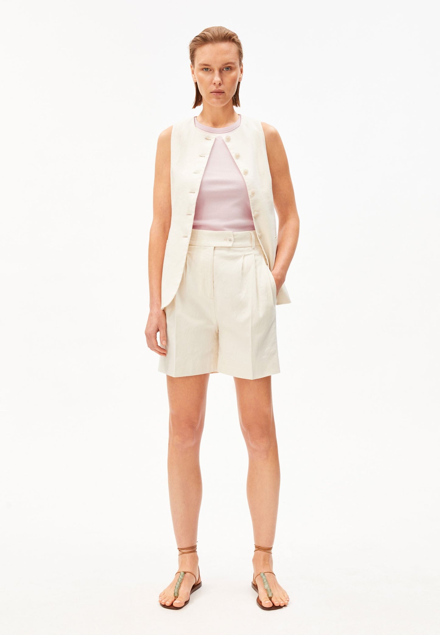 LINEN-BLEND KAAYUA SHORTS | UNDYED | CUTS
