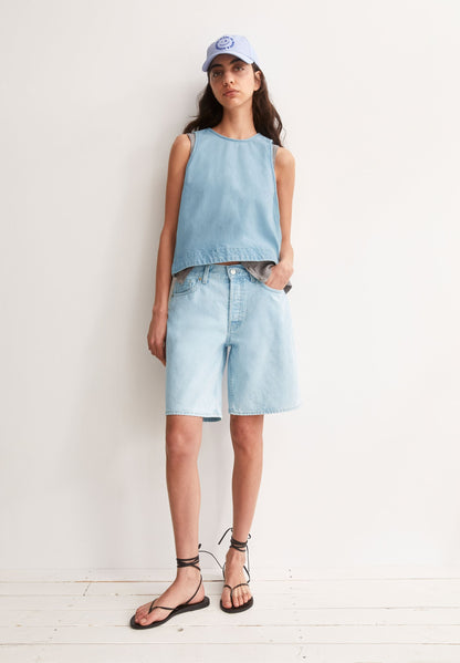 THAALINA MID WAIST JEANS-SHORTS | BARREA | CUTS