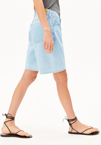 THAALINA MID WAIST JEANS-SHORTS | BARREA | CUTS
