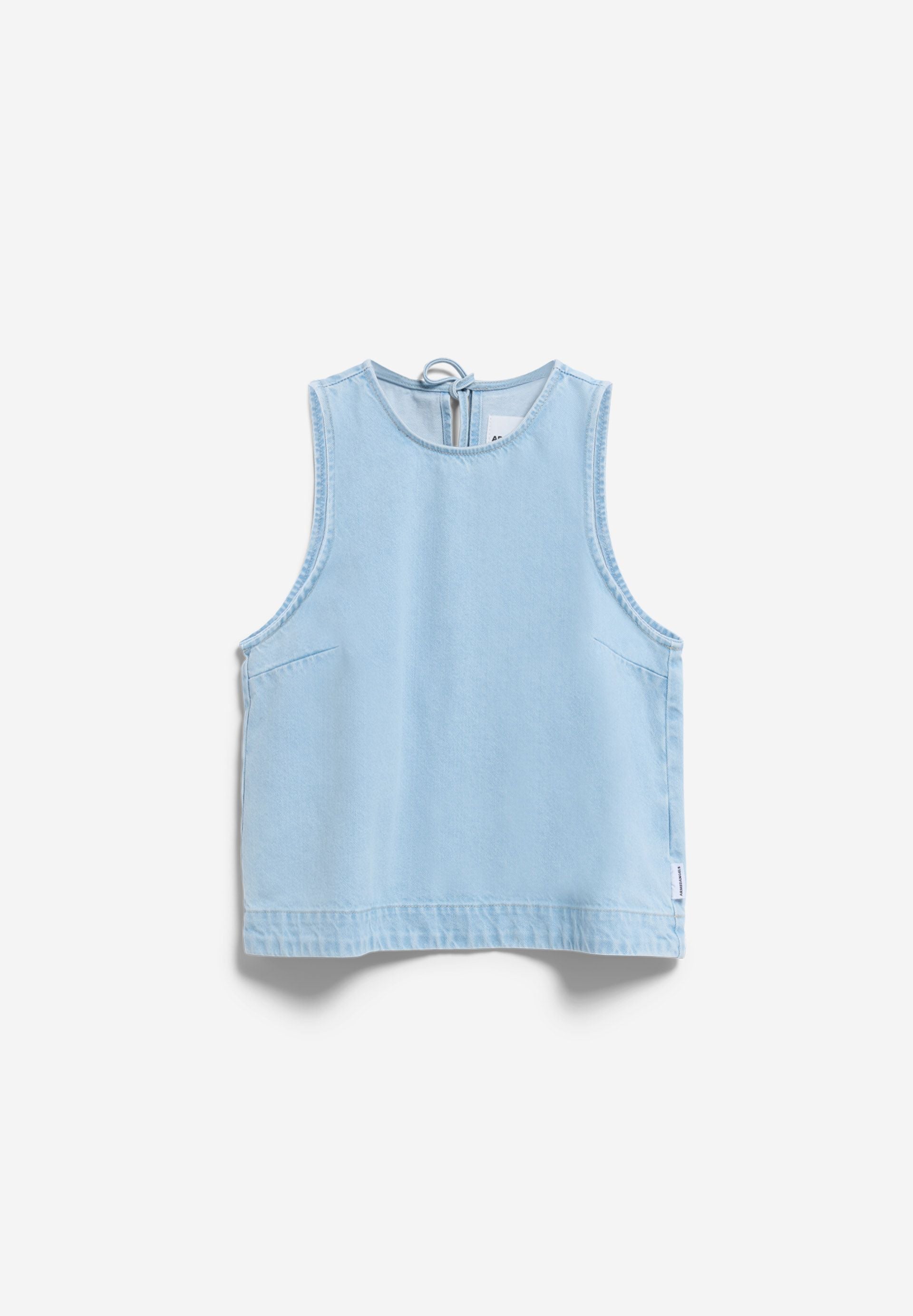SHORT-SLEEVE DENIM TOP | BARREA | CUTS