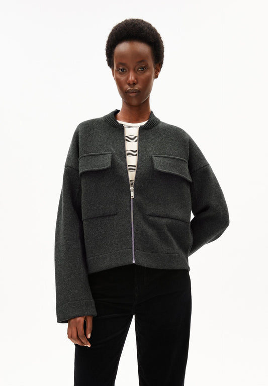 COTTON-WOOL BOMBER JACKET | CUTS