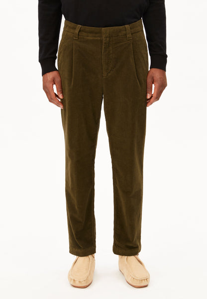 TAAMIR CORDUROY PLEATED PANTS | CUTS