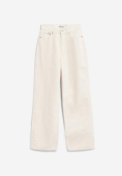 ENIJAA HIGH WAIST WIDE JEANS | UNDYED | CUTS