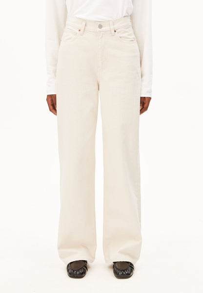 ENIJAA HIGH WAIST WIDE JEANS | UNDYED | CUTS