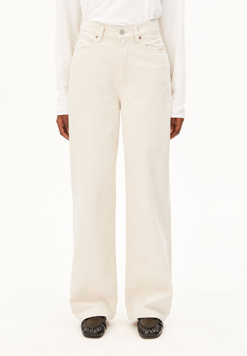 ENIJAA HIGH WAIST WIDE JEANS | UNDYED | CUTS