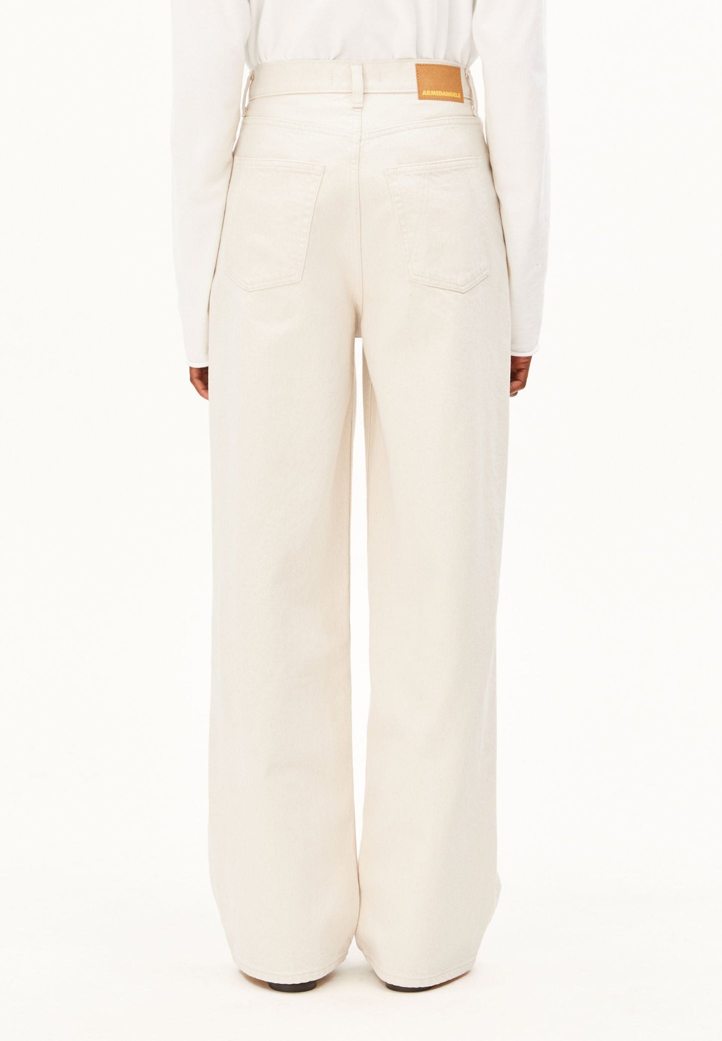 ENIJAA HIGH WAIST WIDE JEANS | UNDYED | CUTS