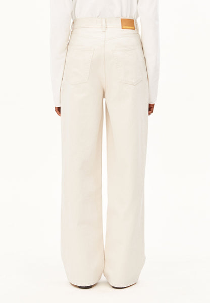 ENIJAA HIGH WAIST WIDE JEANS | UNDYED | CUTS