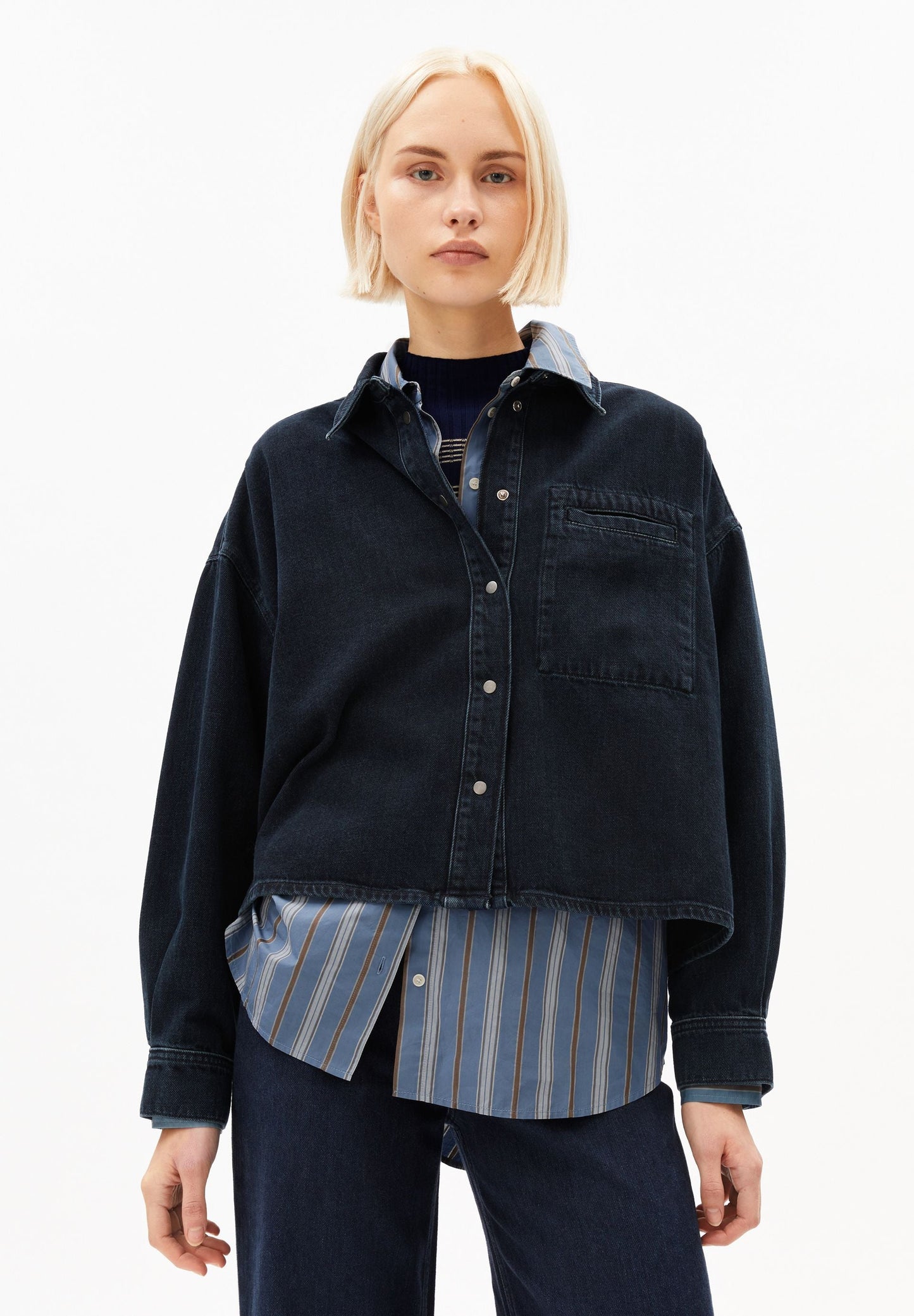 NALAANI DENIM BLOUSE | CUTS