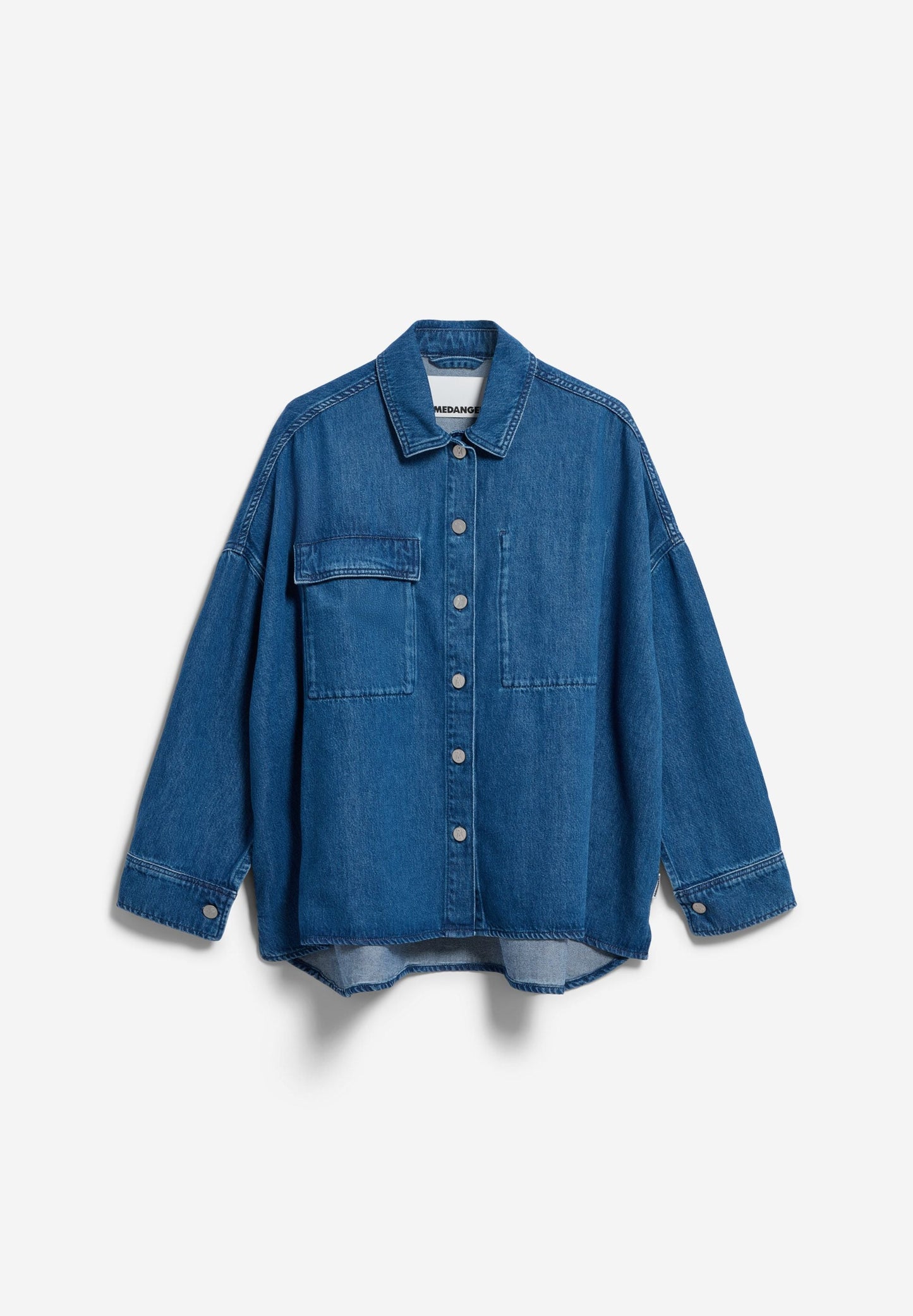 OVERSIZED DENIM BLOUSE | BRIGHT BLUE | CUTS