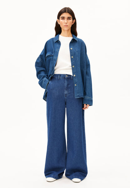 WIDE LEG JEANS | BRIGHT BLUE | CUTS