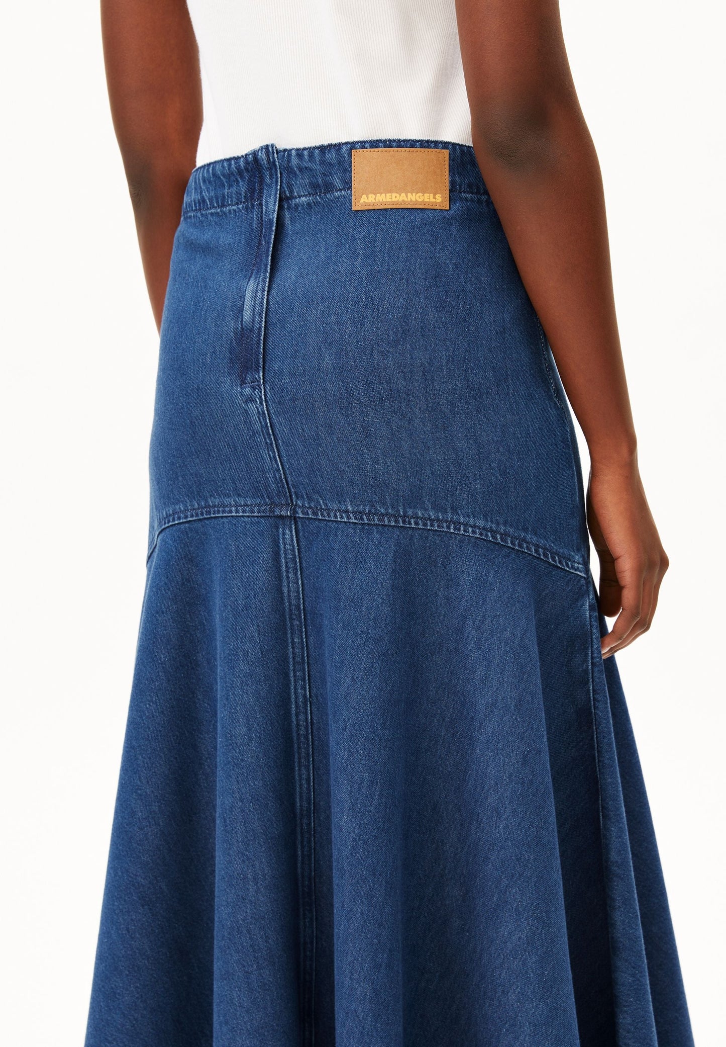 MIDI DENIM SKIRT | BRIGHT BLUE | CUTS