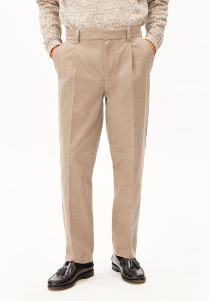 TAAMIR TEXTURED PLEATED PANTS | CUTS
