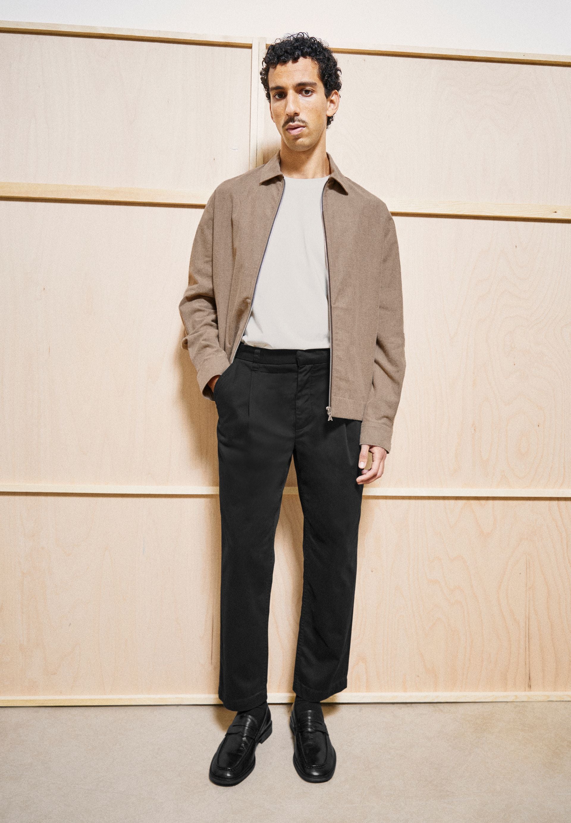 TAAMIR PLEATED CHINOS | BLACK | CUTS