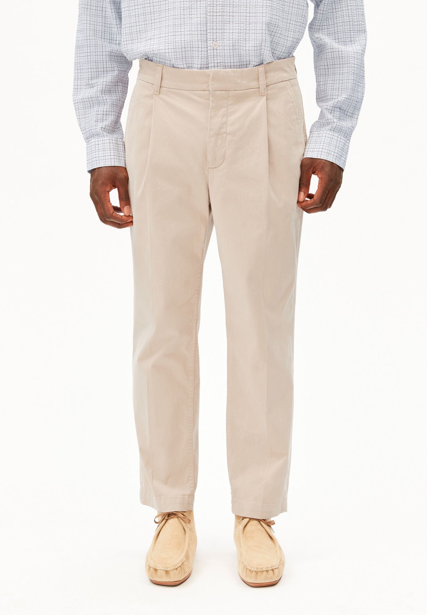 TAAMIR PLEATED CHINOS | SANDSTONE | CUTS
